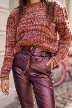 Paulina Metallic Dusty Rose-IBANA Outlet