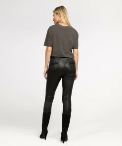 Tee Attitude Vintage Black With White-IBANA New