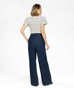 Thaira Stripes Airy Blue-IBANA Sale